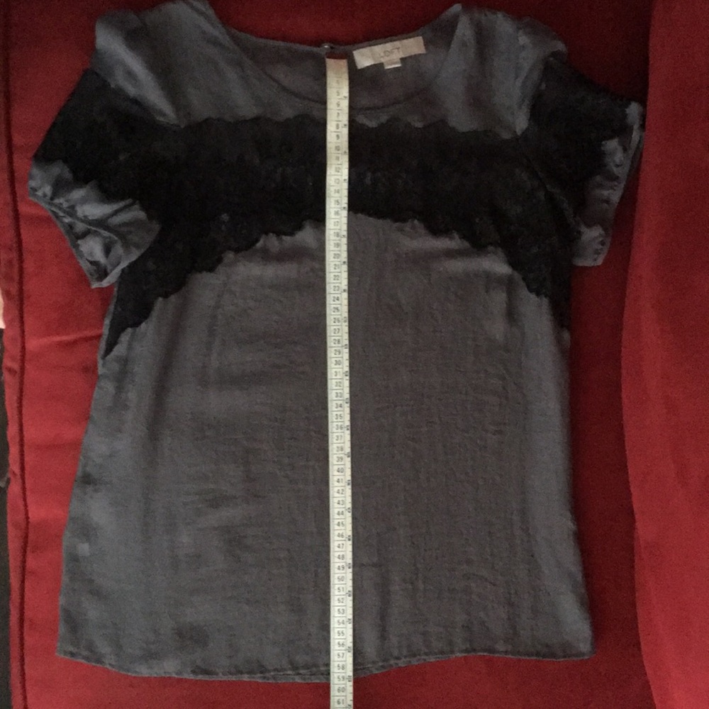 Loft Gray Blouse - image 3